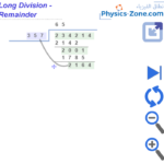 Long division simulation - remainder