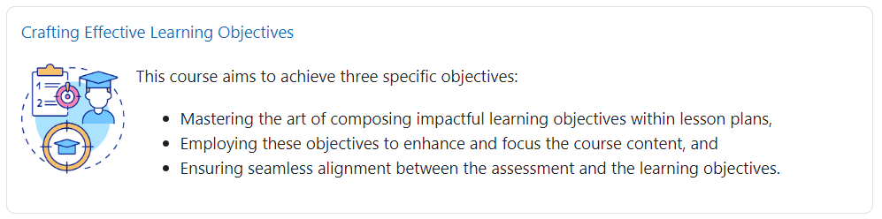 Course: Crafting Effective Learning Objective