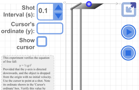 Free fall simulation